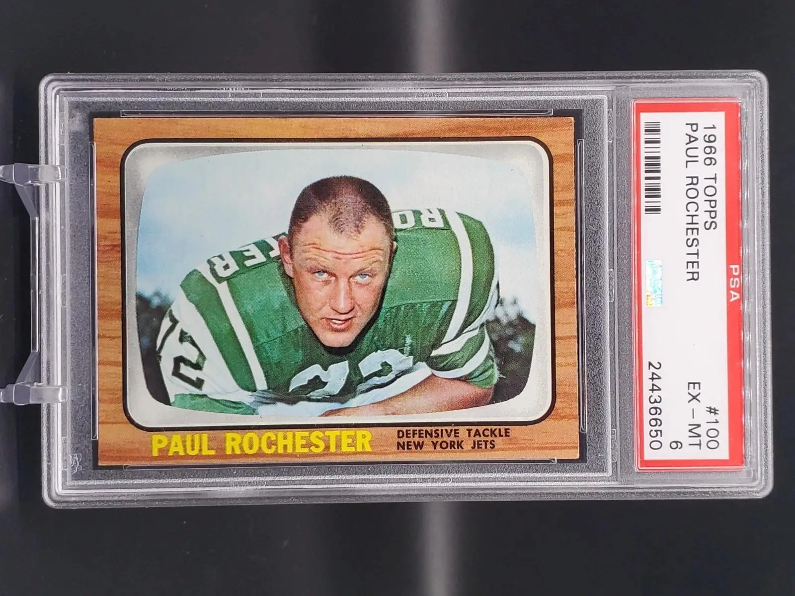 Paul Rochester 1966 Topps New York Jets PSA 6