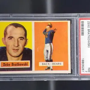 Zeke Bratkowski 1957 Topps Chicago Bears 140 PSA 7