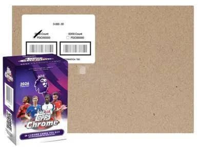 2025-26 Topps Chrome English Premier League EPL Soccer Blaster 40 Box Case