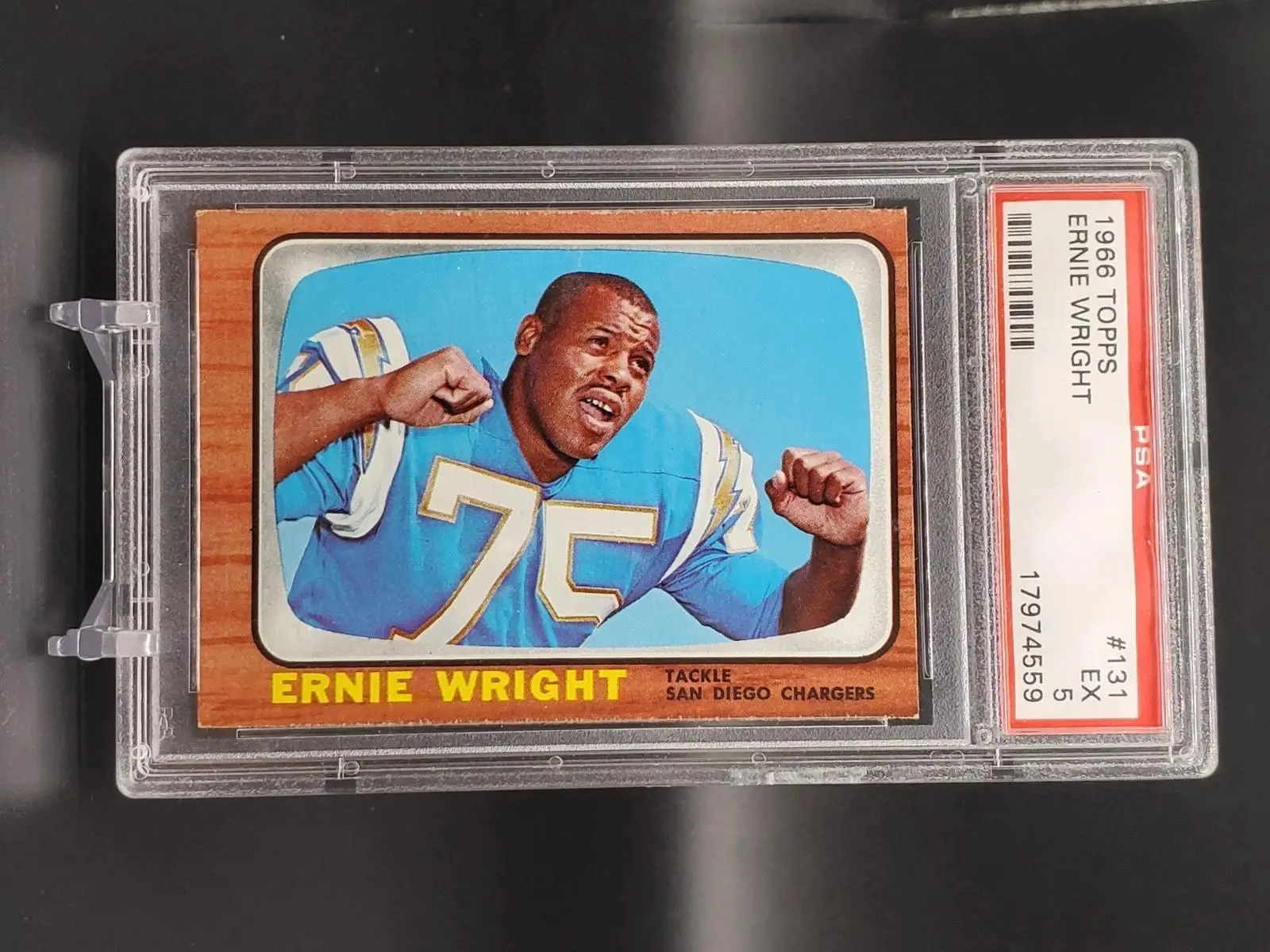 Ernie Wright 1966 Topps San Diego Charges 131 PSA 5