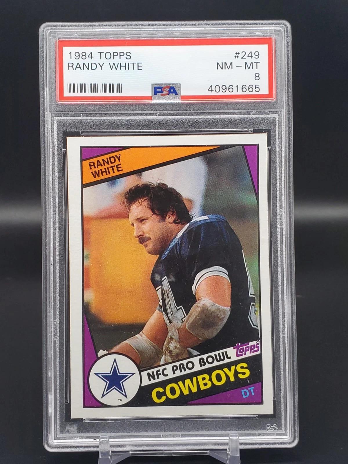 Randy White1984 Topps  Dallas Cowboys 249 PSA 8
