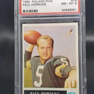 Paul Hornung 1965 Philadelphia Green Bay Packers #76 PSA 8