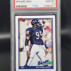 Richard Dent 1991 Topps Chicago Bears 173 PSA 10