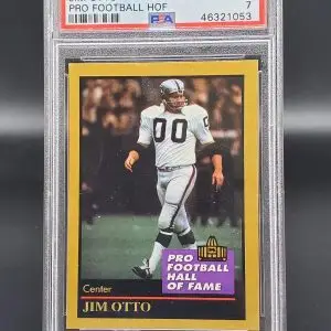 Jim Otto 1991 Enor Pro Football HOF Oakland Raiders #111 PSA 7