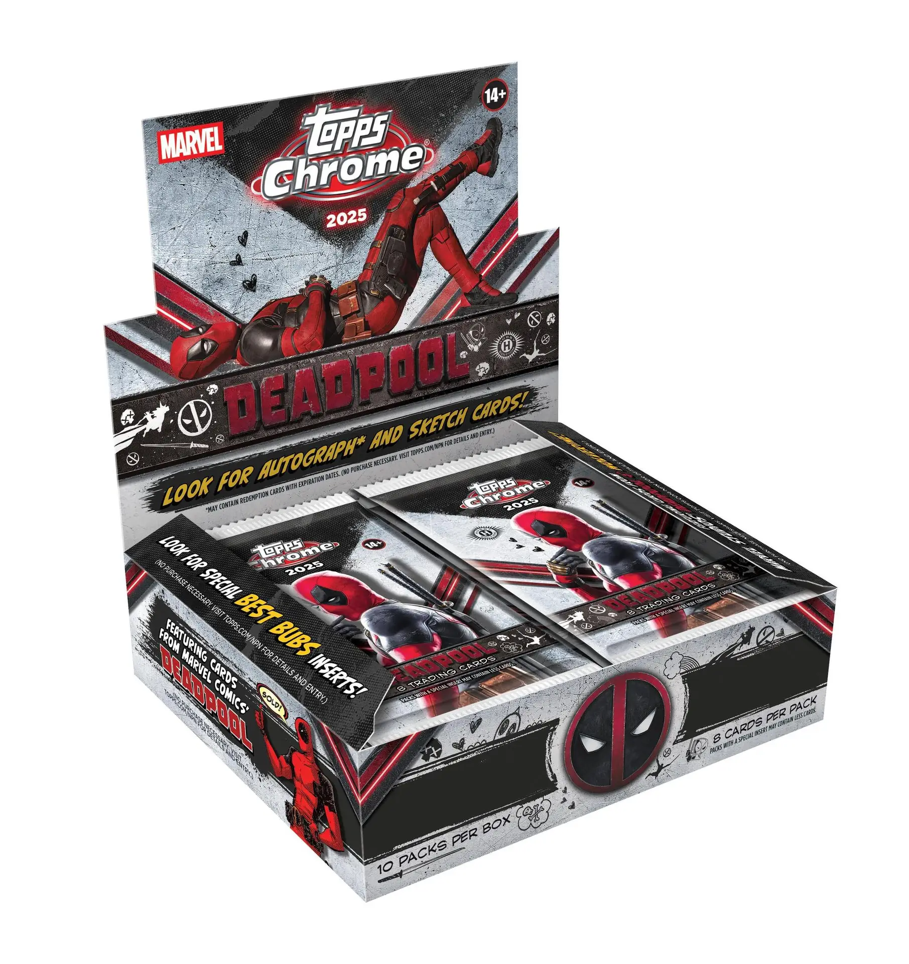 2025 Topps Chrome Deadpool Hobby Box