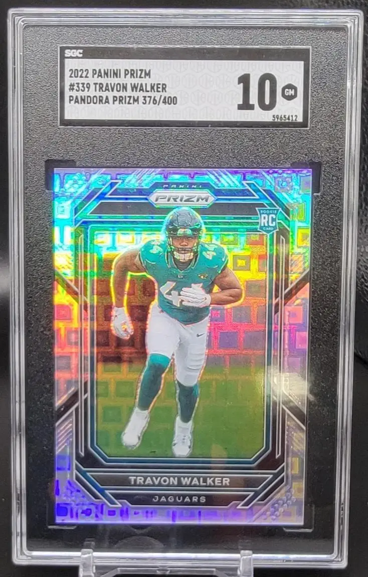 Travon Walker 2022 Panini Prizm Pandora Prizm /400 Jacksonville Jaguars 339 SGC 10