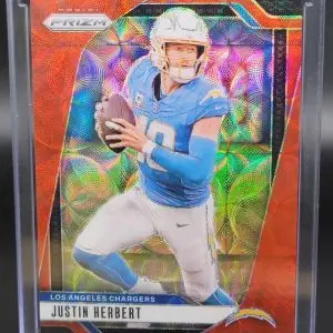 Justin Herbert 2024 Panini Prizm Red Scope /20 Los Angeles Chargers 157