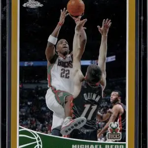 Michael Redd 2009-10 Topps Chrome Refractor Gold /50 Milwaukee Bucks 53