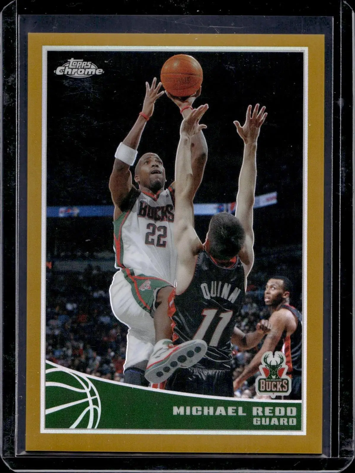 Michael Redd 2009-10 Topps Chrome Refractor Gold /50 Milwaukee Bucks 53