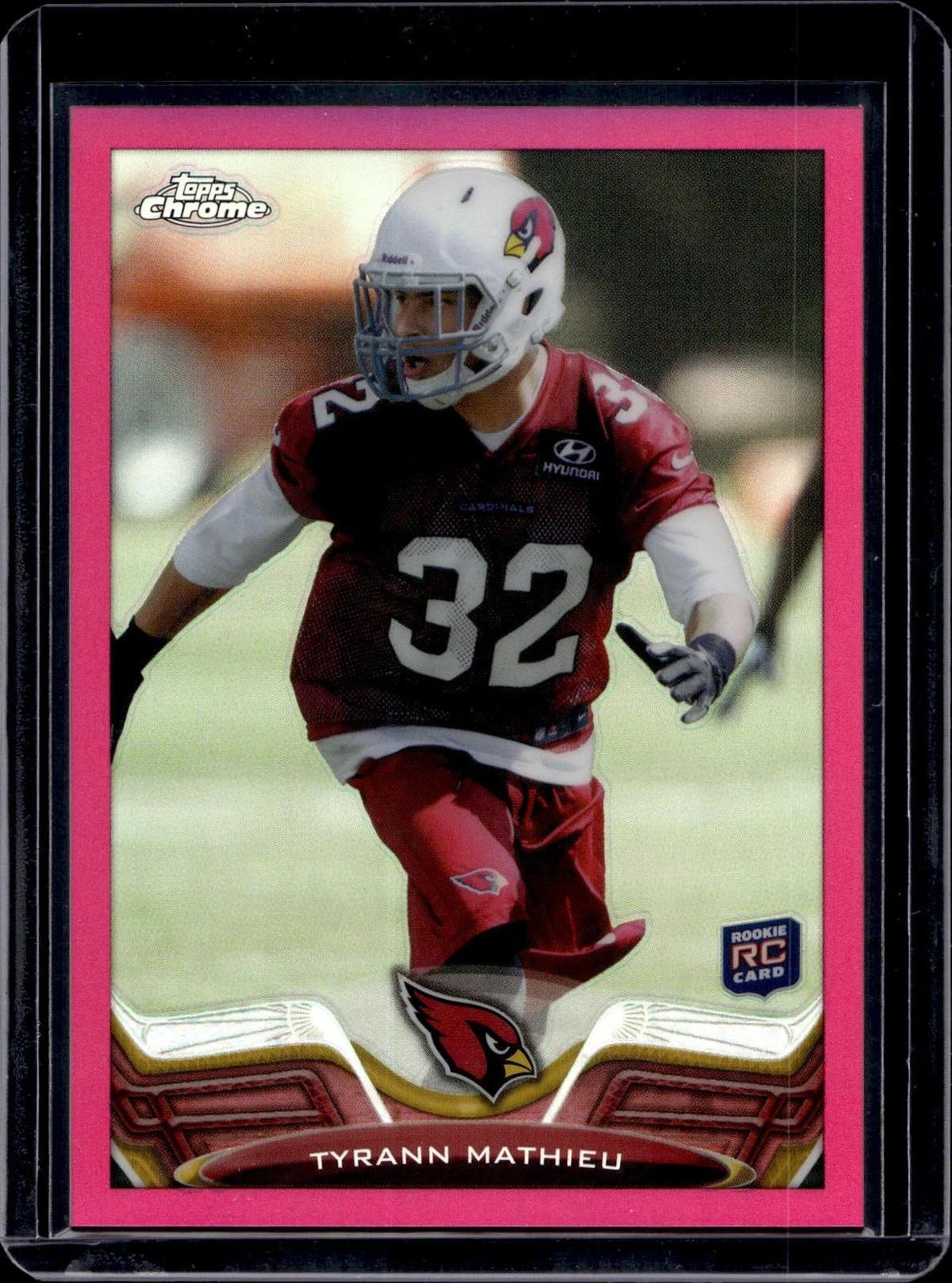 Tyrann Mathieu 2013 Topps Chrome Pink Refractor /399 RC Arizona Cardinals 4