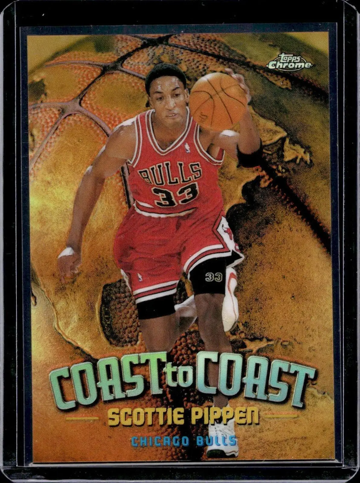 Scottie Pippen 1998-99 Topps Chrome Coast to Coast Refractor Chicago Bulls CC2