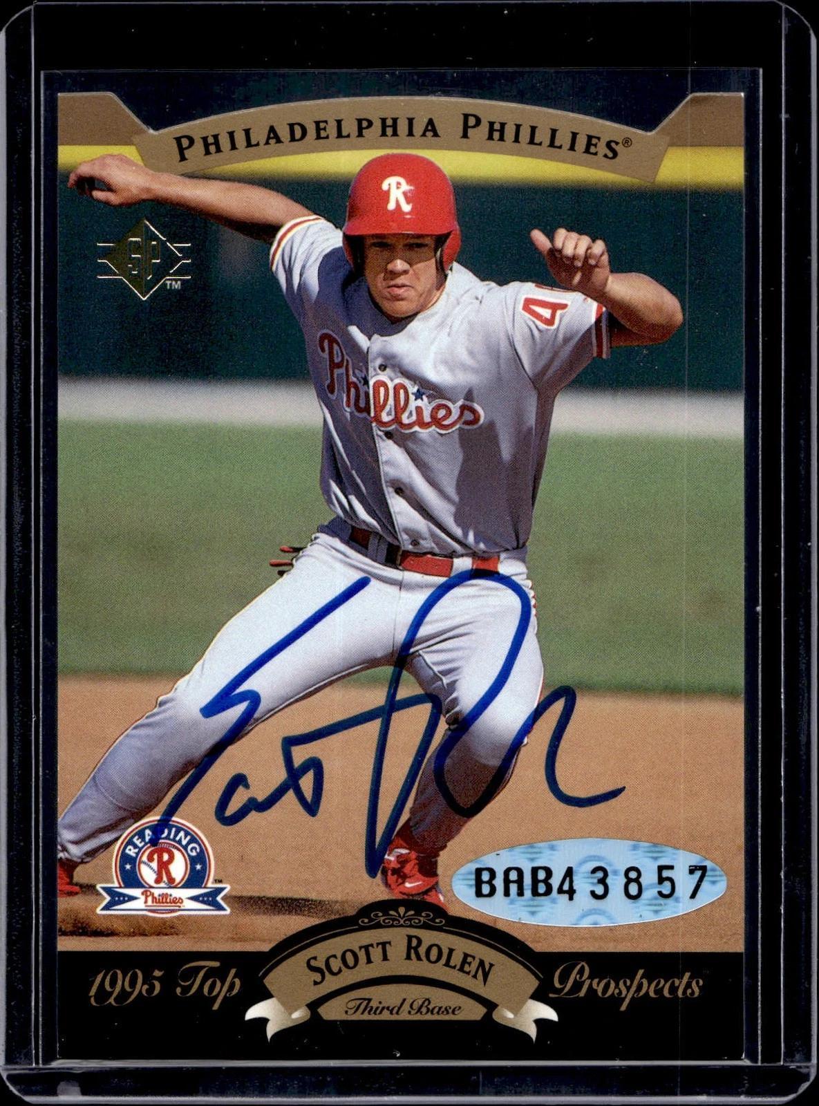 Scott Rolen 1995 SP Top Prospects Auto Reading Phillies