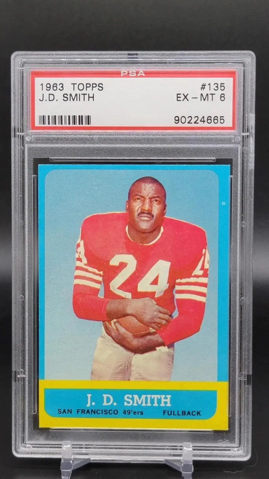 JD Smith 1963 Topps San Francisco 49ers 135 PSA 6