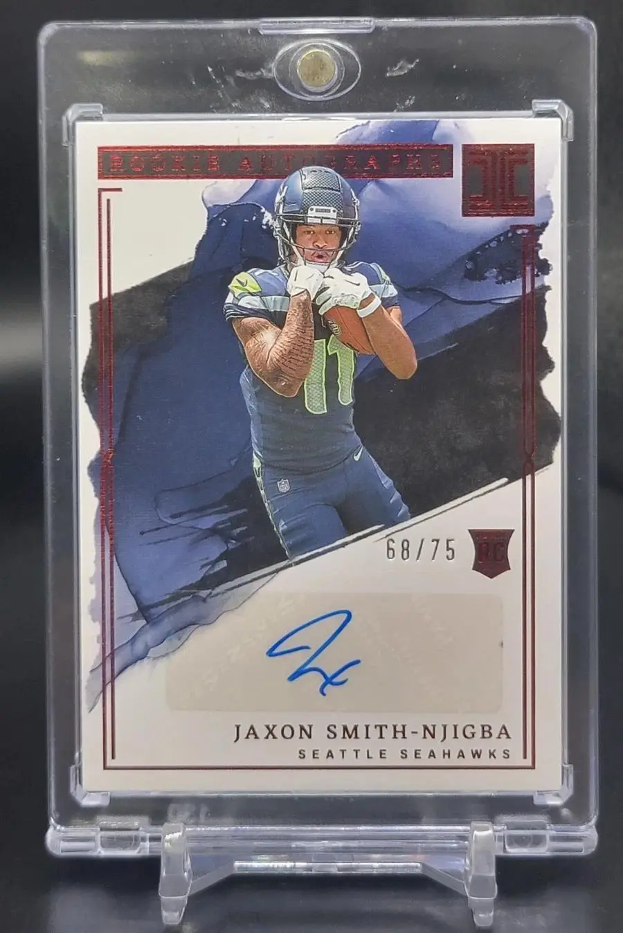 Jaxon Smith-Njigba 2023 Panini Impeccable RC Auto /75 Seattle Seahawks #RA-JSN