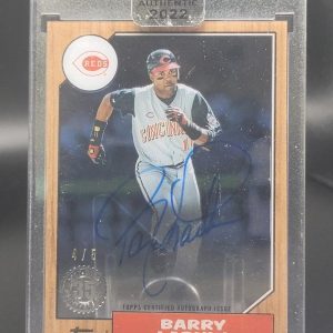 Barry Larkin 2022 Topps Clearly Authentic Auto /5 Cincinnati Reds #87TBA-BLA
