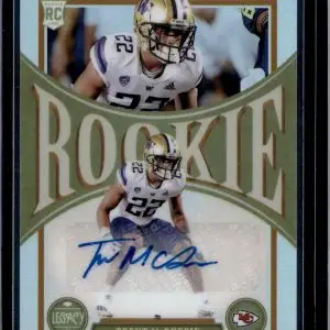 Trent McDuffie 2022 Panini Legacy RC Penmanship Silver Auto Kansas City Chiefs
