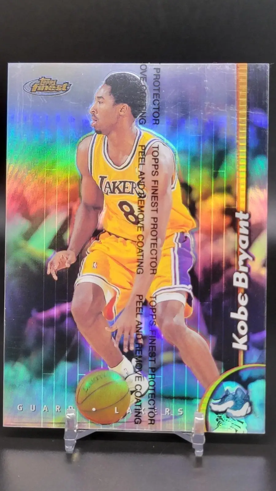 Kobe Bryant 1998-99 Topps Finest Refractor W/Coating Jumbo Oversized Lakers 10