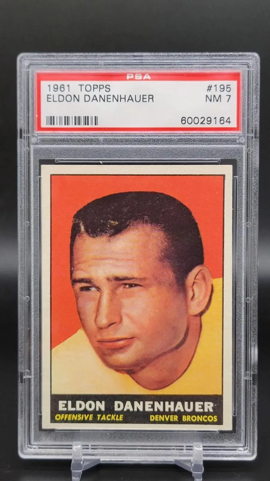 Eldon Danenhauer 1961 Topps Denver Broncos 195 PSA 7