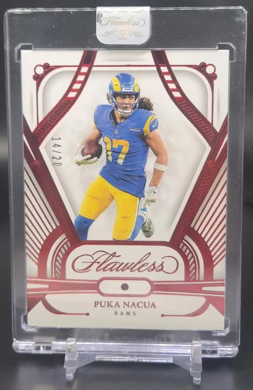 Puka Nacua 2024 Panini Flawless Red Ruby /20 Los Angeles Rams #38