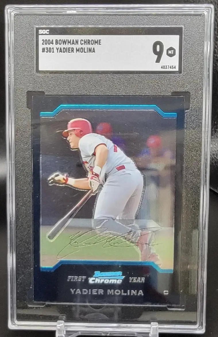 Yadier Molina 2004 Bowman Chrome RC St. Louis Cardinals 301 SGC 9