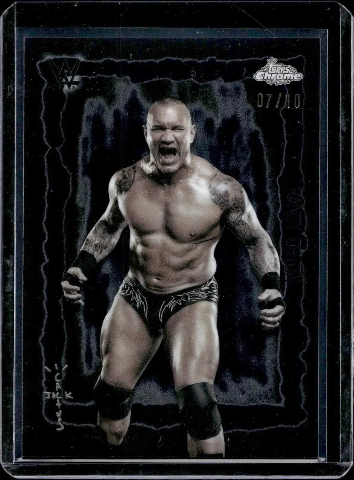 Randy Orton 2025 Topps Chrome WWE x Cactus Jack Festival Fury Black /10 FVF-19
