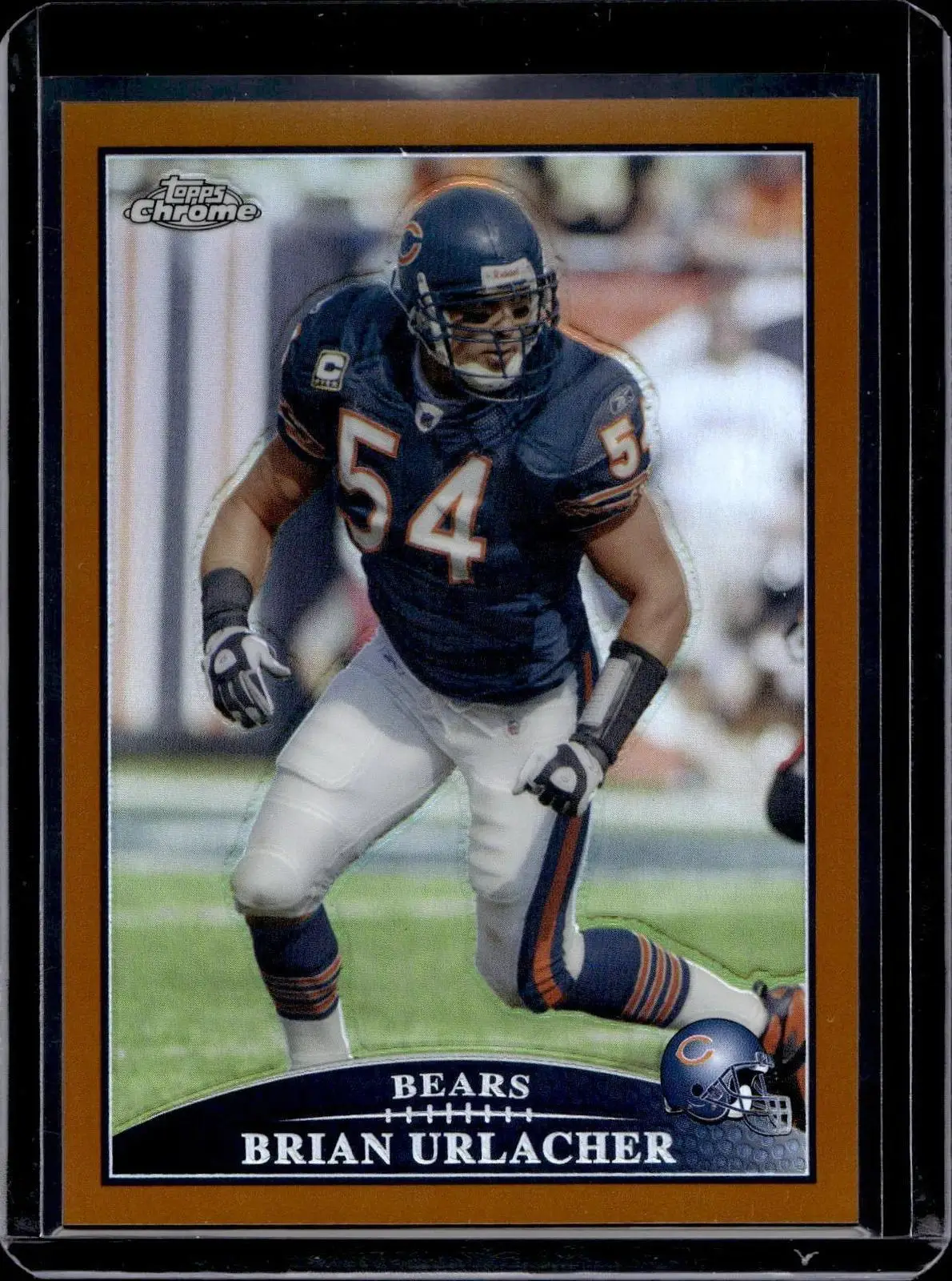 Brian Urlacher 2009 Topps Chrome Copper Refractor /649 Chicago Bears TC106