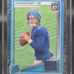 Jaxson Dart 2025 Panini Rated Rookie Blue Stars New York Giants #273