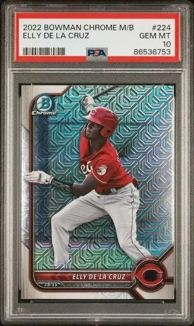 Elly De La Cruz 2022 Bowman Chrome Mega Cincinnati Reds BCP-224 PSA 10
