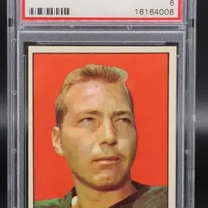 Bart Starr 1961 Topps Green Bay Packers 39 PSA 6