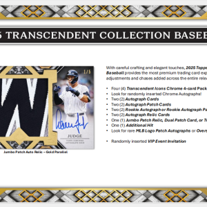 2025 Topps Transcendent Collection Baseball Hobby Case