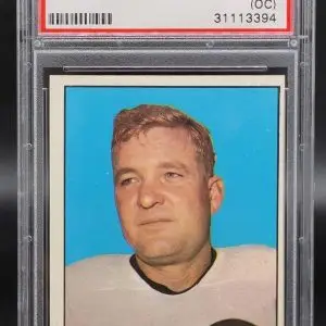 Bobby Layne 1961 Topps Pittsburgh Steelers 104 PSA 9 (OC)