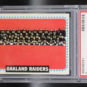 Oakland Raiders 1964 Topps Team Card 153 PSA 6