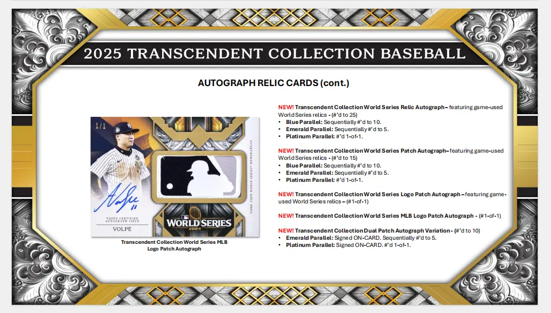 2025 Topps Transcendent Collection Baseball Hobby Case - Image 5