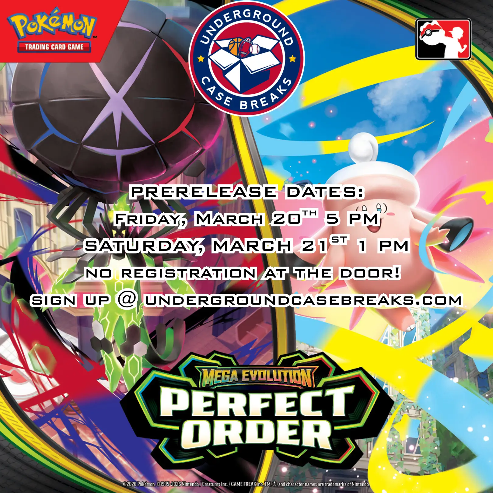 Pokemon Perfect Order Prerelease FRIDAY MARCH 20TH!
