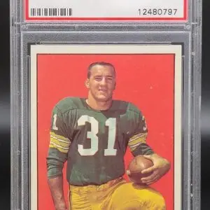 Jim Taylor 1961 Topps Green Bay Packers 41 PSA 7