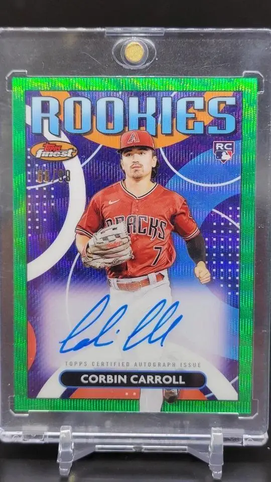 Corbin Carroll 2023 Topps Finest RC Auto Green /99 Arizona Diamondbacks RDA-CC