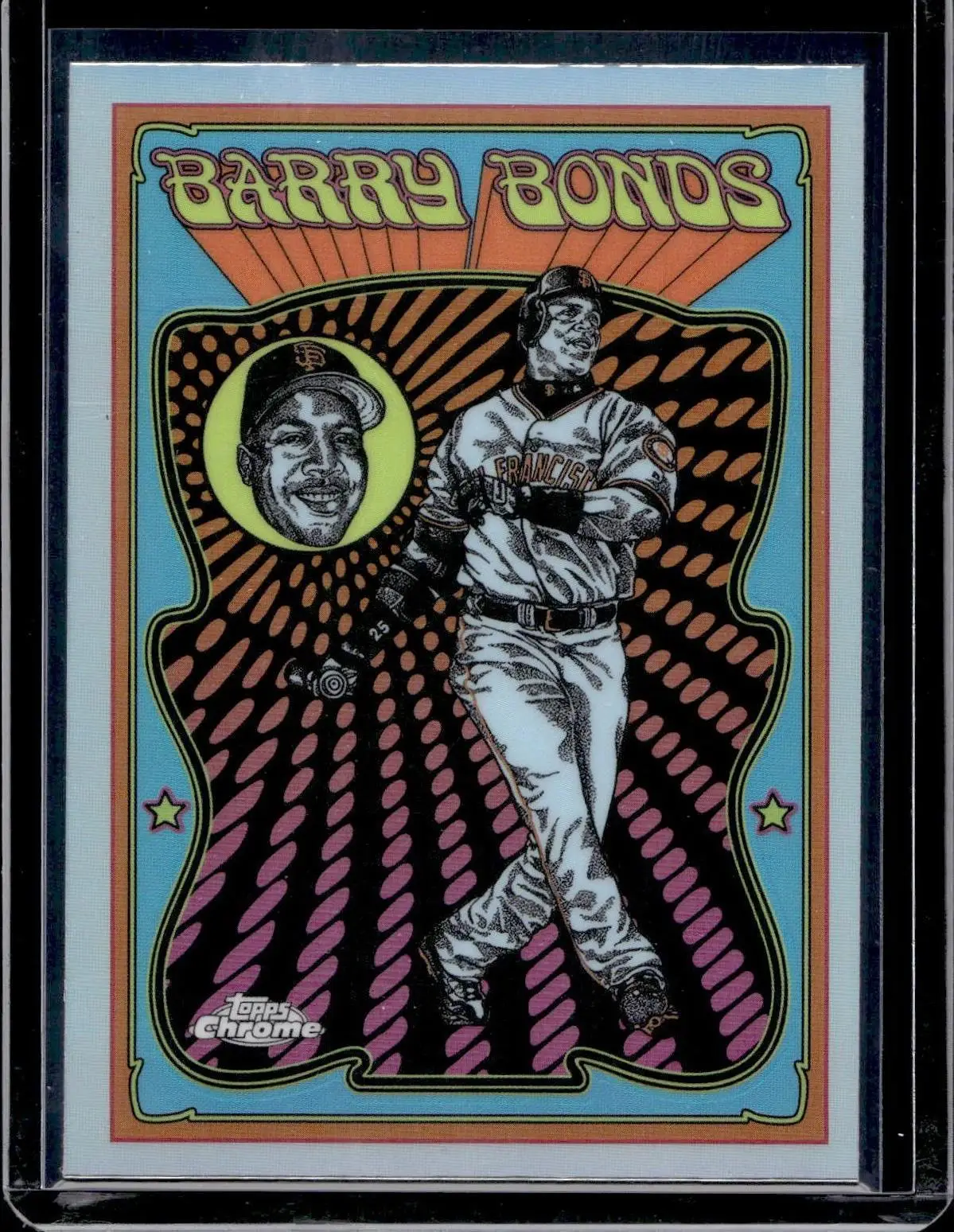 Barry Bonds 2025 Topps Chrome Ultra Violet All-Stars San Francisco Giants UV-13