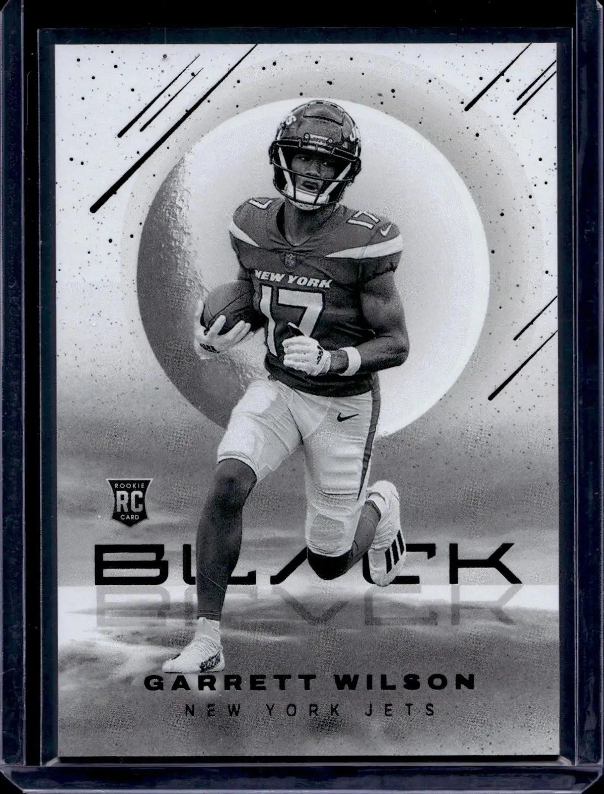 Garrett Wilson 2022 Panini Black White Night SSP New York Jets WN-27