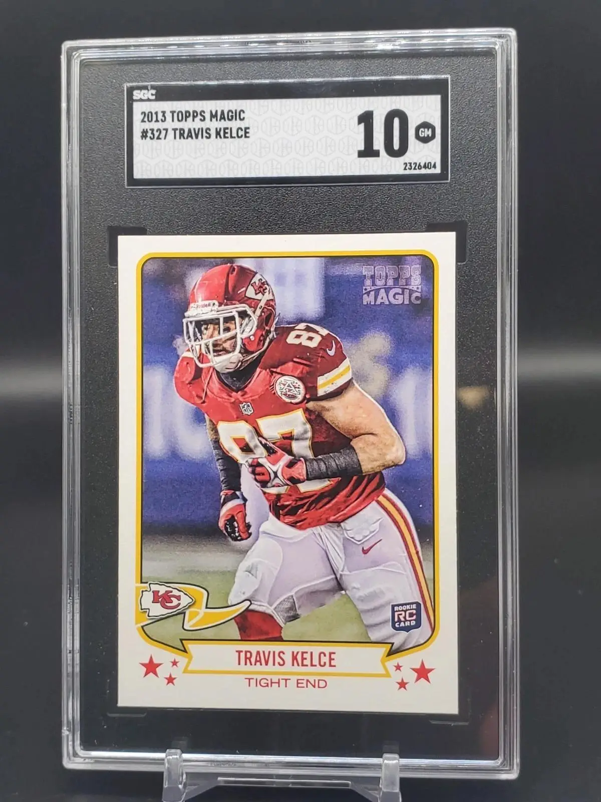 Travis Kelce 2013 Topps Magic RC Kansas City Chiefs 327 SGC 10