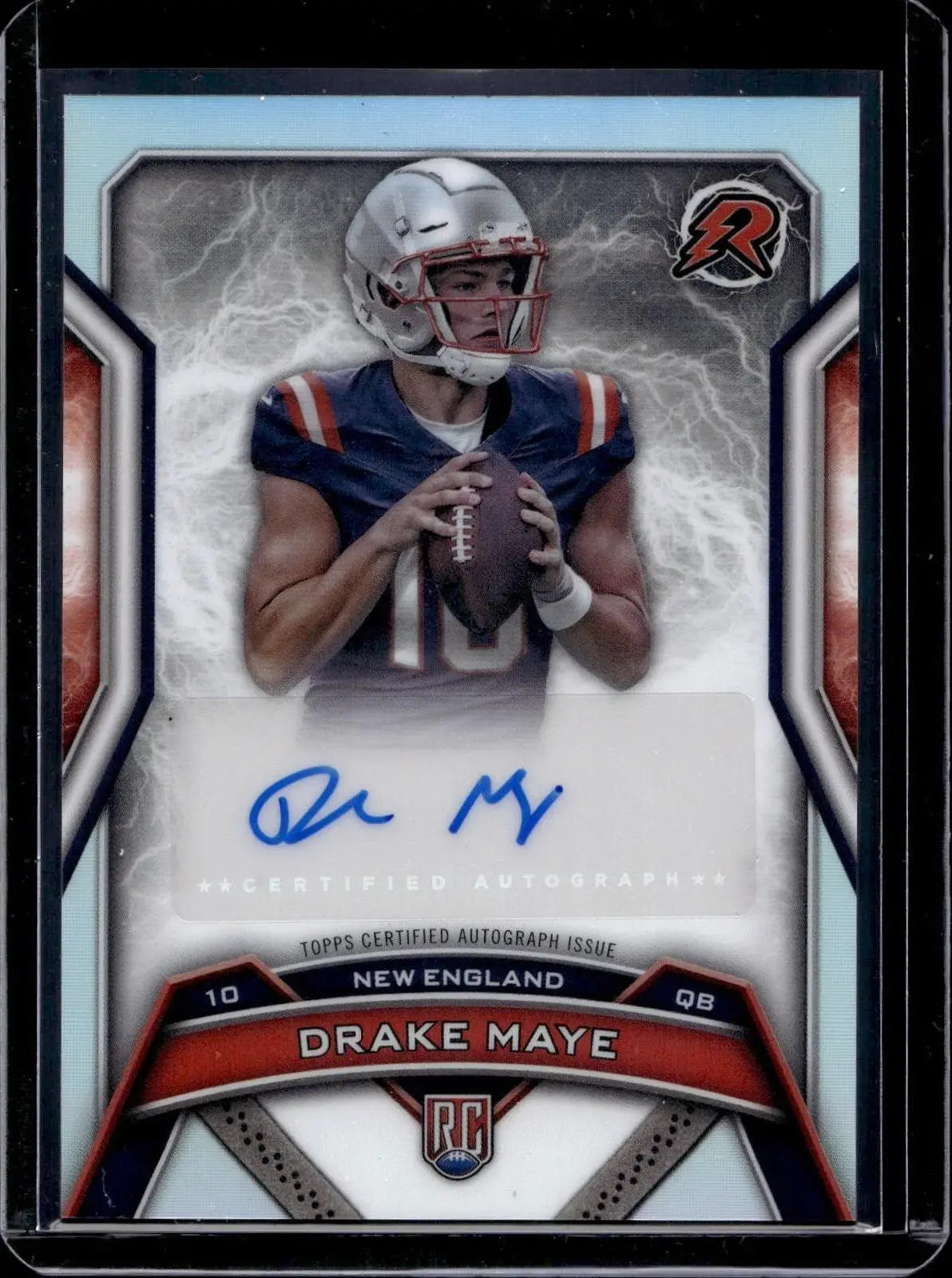 Drake Maye 2024 Topps Resurgence Resurgence Rookie Auto Patriots RRS-DM