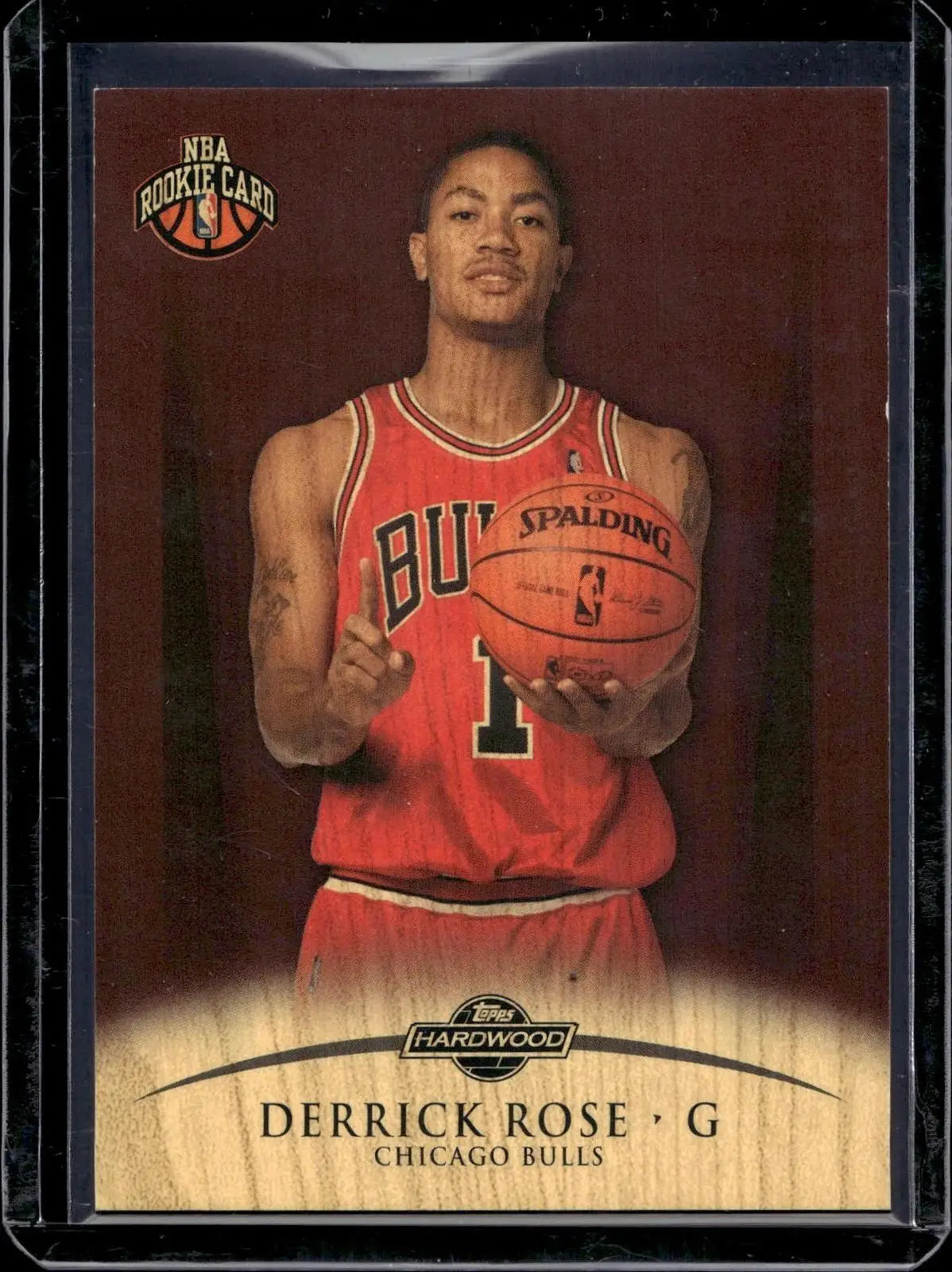 Derrick Rose 2008-09 Topps Hardwood Mahogany /75 Rookie Chicago Bulls 101