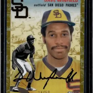 Dave Winfield 2023 Topps Chrome Platinum Toile Gold Refractor /50 Padres 415