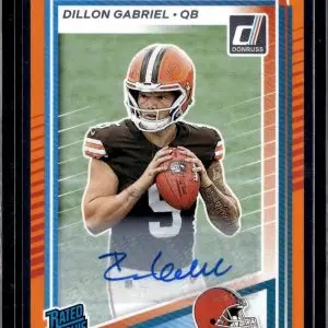 Dillon Gabriel 2025 Donruss Rated Rookie Orange Auto RC Cleveland Browns 316