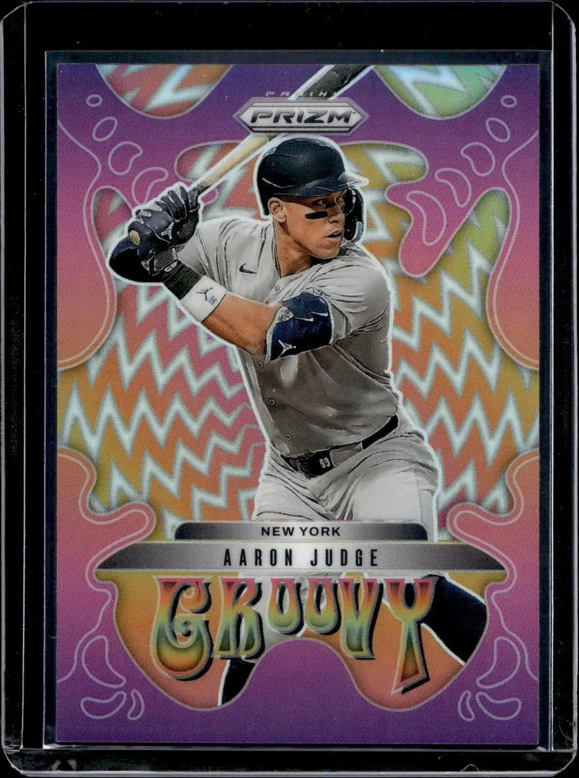 Aaron Judge 2025 Panini Prizm Groovy SSP New York Yankees 3