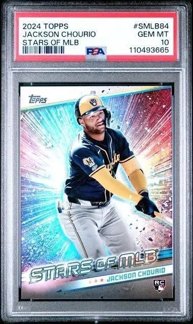 Jackson Chourio 2024 Topps Stars Of MLB RC Milwaukee Brewers SMLB-84 PSA 10