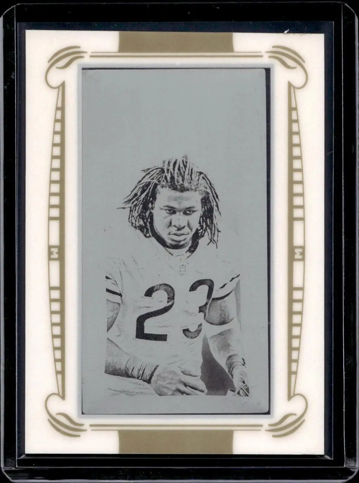Devin Hester 2009 Topps Mayo Mini Printing Plates Black 1/1 Chicago Bears 74