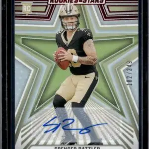 Spencer Rattler 2024 Panini Rookies & Stars Longevity Auto /349 Saints 189