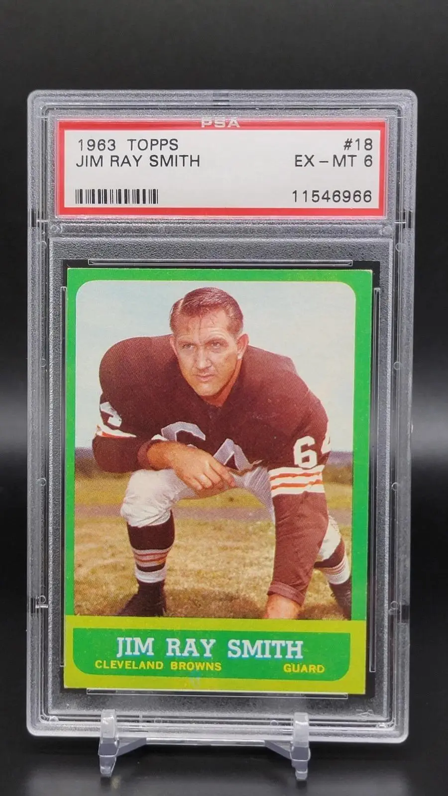 Riley Gunnels 1963 Topps Rookie RC Philadelphia Eagles 119 PSA 6