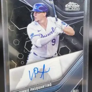 Vinnie Pasquantino 2023 Topps Chrome Black RC Auto Kansas City Royals CBA-VP