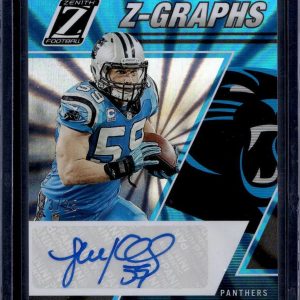 Luke Kuechly 2023 Panini Zenith Z-Graphs Spokes Auto /25 Carolina Panthers